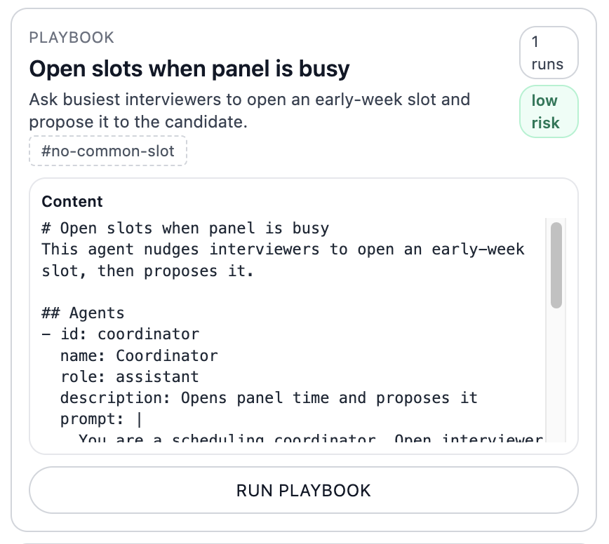 Executable Playbooks